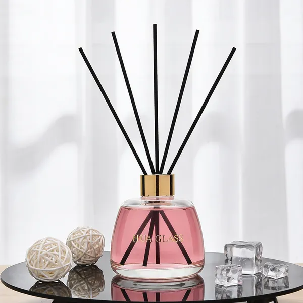 120ml Green Boston Round Glass Reed Diffuser Bottle Home Diffuser Bottle 