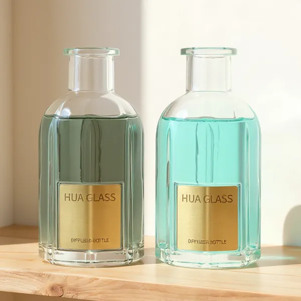 120ml Green Boston Round Glass Reed Diffuser Bottle Home Diffuser Bottle 