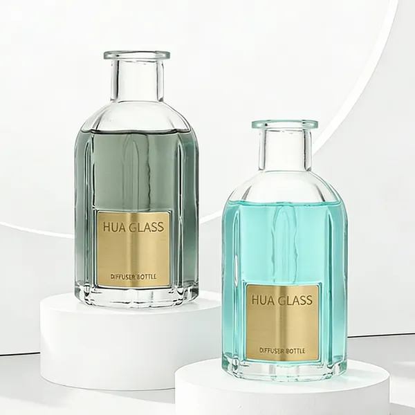 120ml Green Boston Round Glass Reed Diffuser Bottle Home Diffuser Bottle 