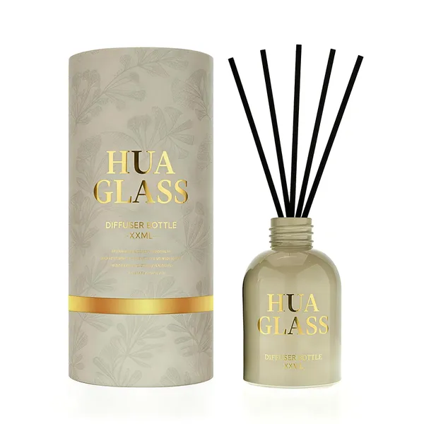 120ml Green Boston Round Glass Reed Diffuser Bottle Home Diffuser Bottle 