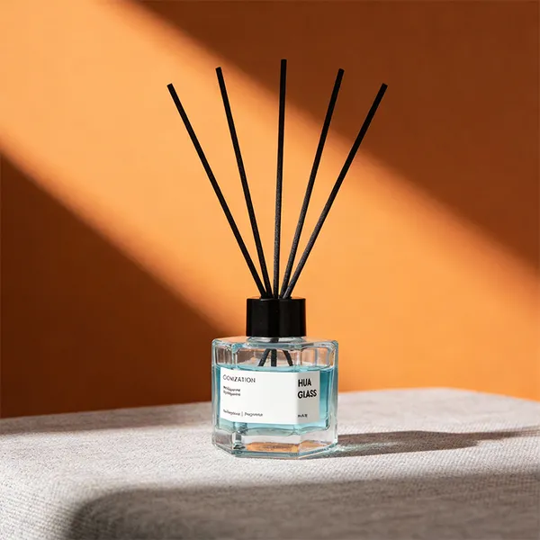 120ml Green Boston Round Glass Reed Diffuser Bottle Home Diffuser Bottle 