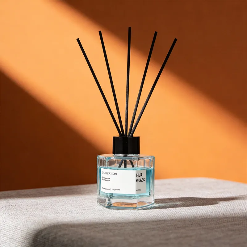 120ml Green Boston Round Glass Reed Diffuser Bottle Home Diffuser Bottle 