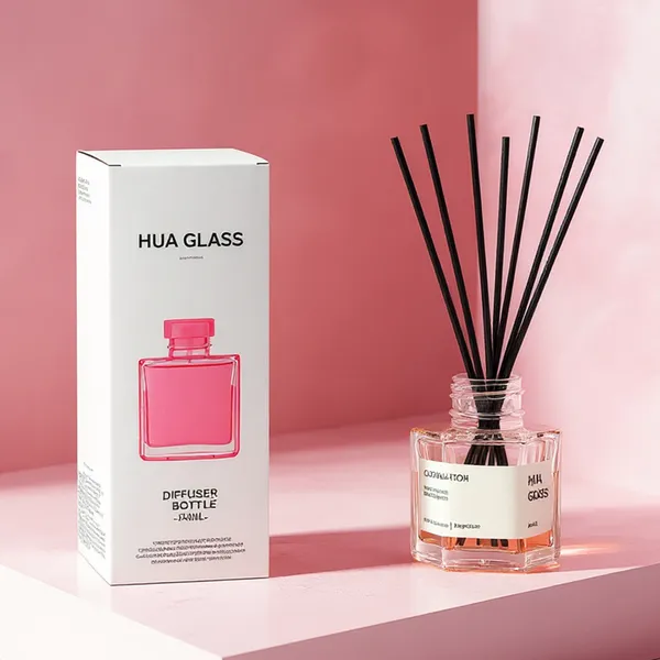 120ml Green Boston Round Glass Reed Diffuser Bottle Home Diffuser Bottle 