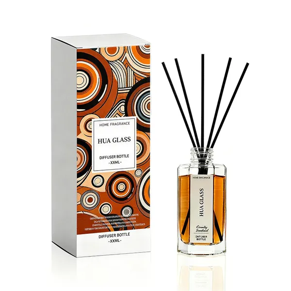 120ml Green Boston Round Glass Reed Diffuser Bottle Home Diffuser Bottle 