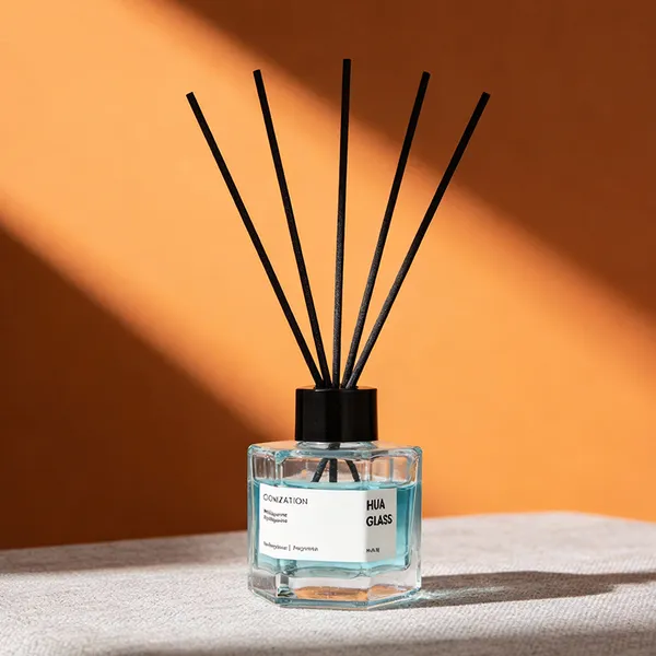 120ml Green Boston Round Glass Reed Diffuser Bottle Home Diffuser Bottle 