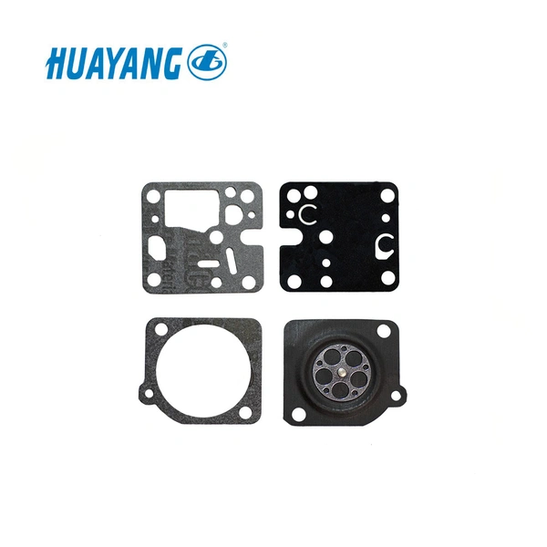 Conjunto de diafragma e junta de 4 peças para a maioria dos carburadores padrão do tipo Zama.