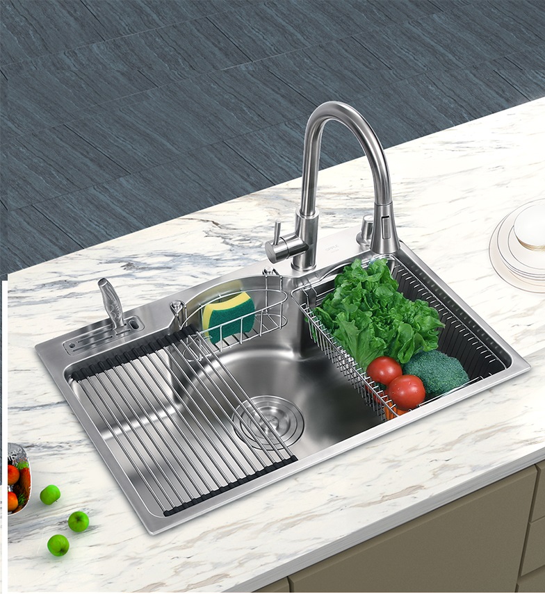 A Big Stainless Steel Sink - A Problem Solver for the Modern Kitchen!