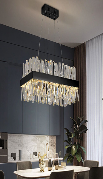 Golden chandelier