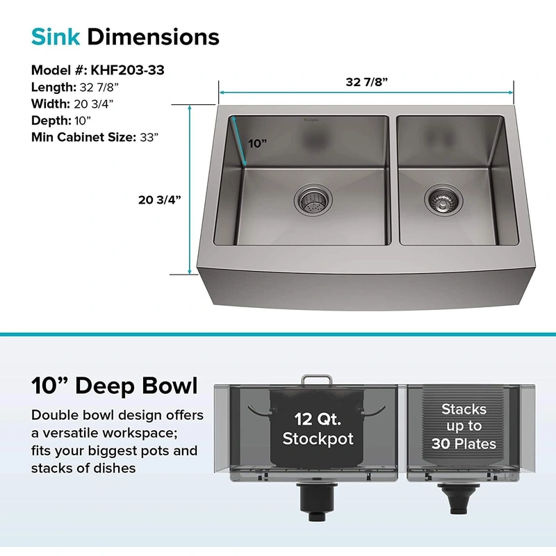 delantal fregaderos de cocina delanteros-huayou, fábrica de fregaderos de cocina de calidad 