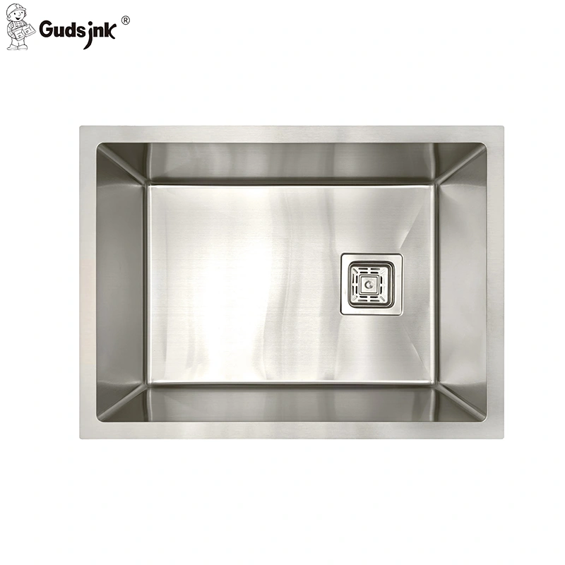 Fregadero de cocina de acero inoxidable gudsink bajo encimera hecho a mano de un solo cuenco  