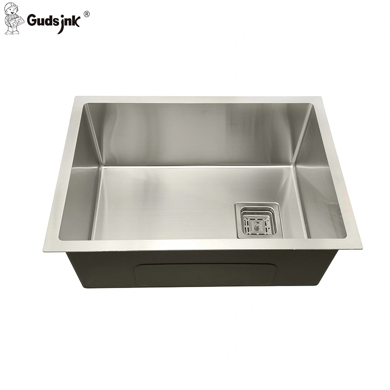 Fregadero de cocina de acero inoxidable gudsink bajo encimera hecho a mano de un solo cuenco  