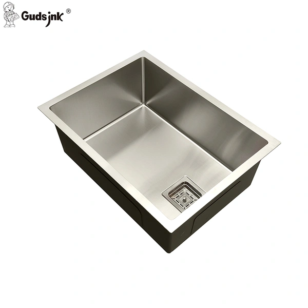 Fregadero de cocina de acero inoxidable gudsink bajo encimera hecho a mano de un solo cuenco  
