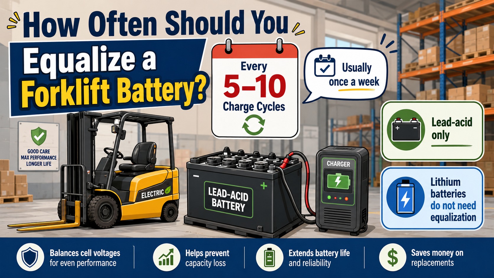 How Often Should You Equalize a Forklift Battery