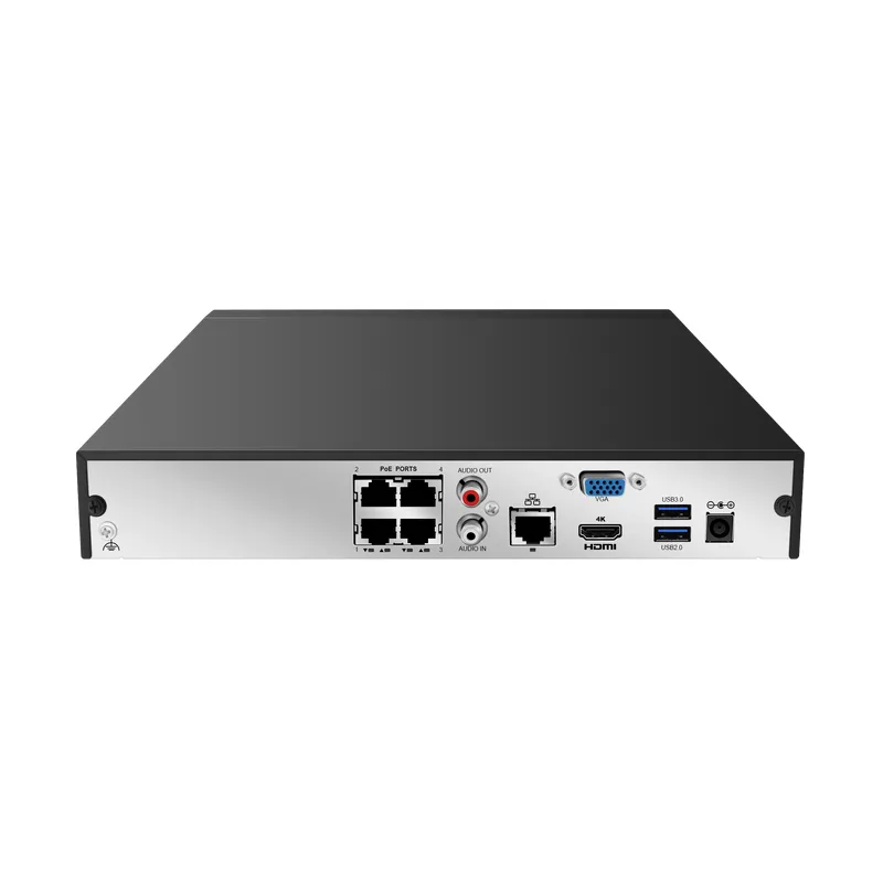 H.265 4CH 4K/8MP POE NVR