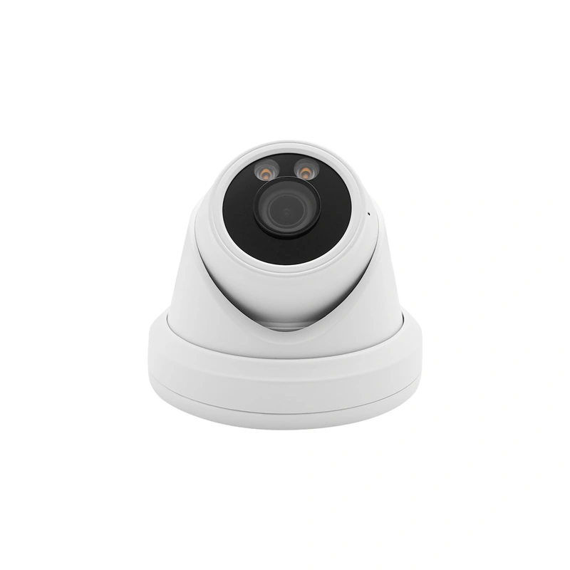 8MP@30fps 4K UHD dual light 2.8mm lens Turret POE IP camera