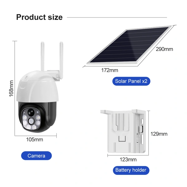 Ubox Outdoor Wireless  Security Solar Camera