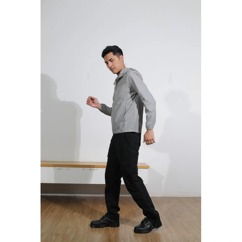 BD-MO-169  Design gray single-layer wind jacket, custom-made sports wind jacket, running, climbing, waterproof and waterproof