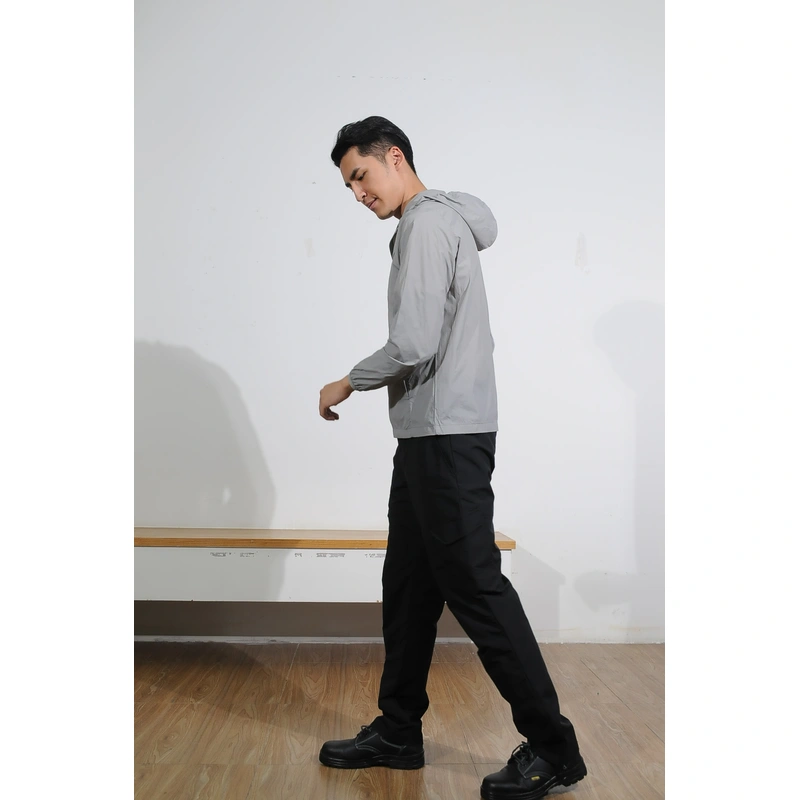 BD-MO-169  Design gray single-layer wind jacket, custom-made sports wind jacket, running, climbing, waterproof and waterproof