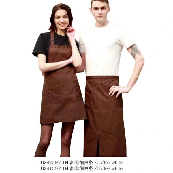 BD-MO229  Custom-made half-length full-length striped apron