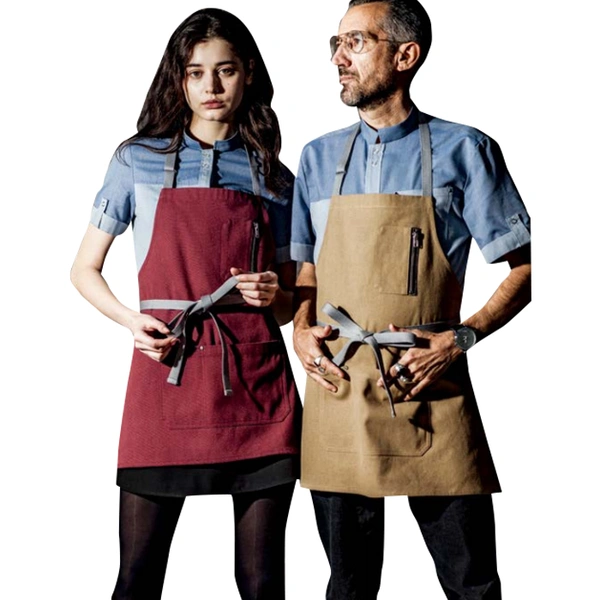 BD-MO232  Design halterneck waiter apron