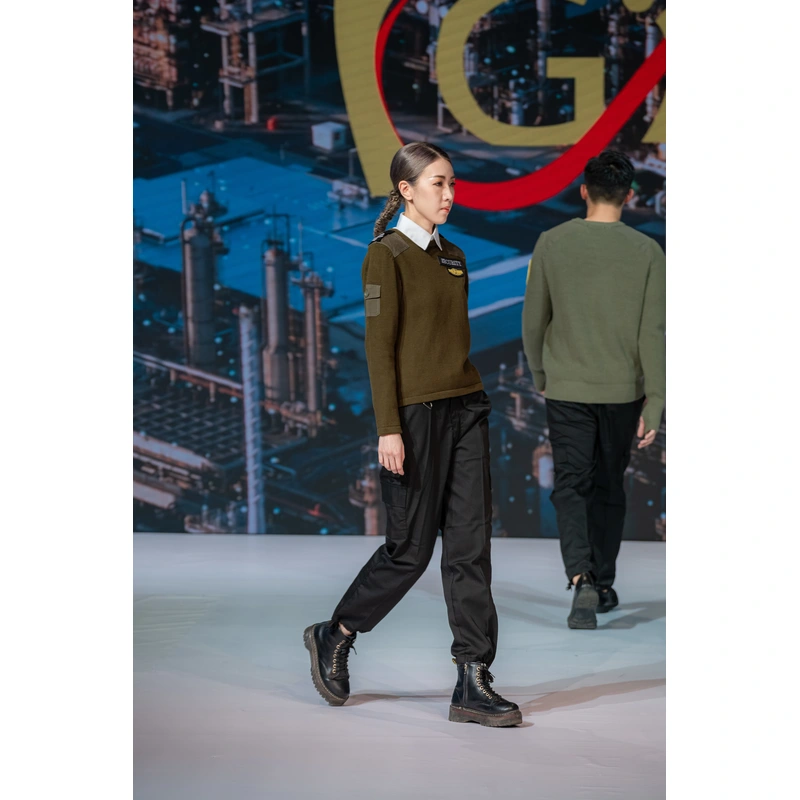 BD-MO-013 Customized Security Sweater Uniform Model Demonstration Reality Catwalk