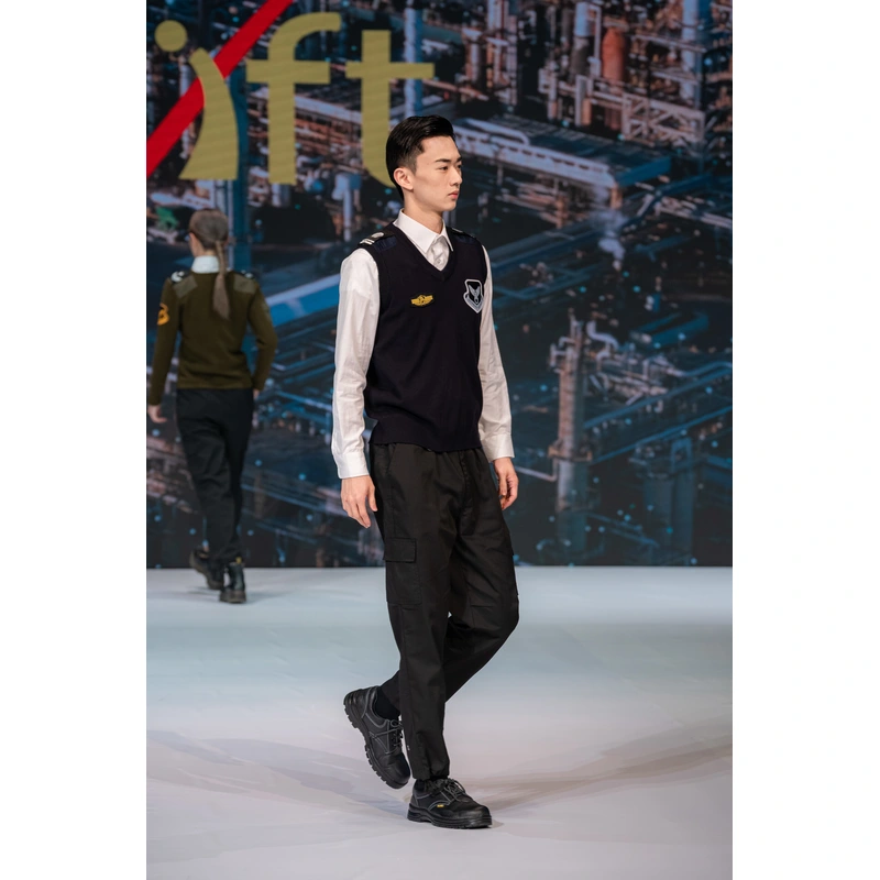 BD-MO-018 Security sweater uniform with shoulder straps and epaulettes