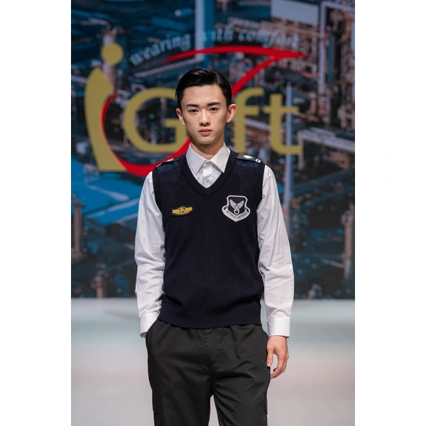 BD-MO-018 Security sweater uniform with shoulder straps and epaulettes