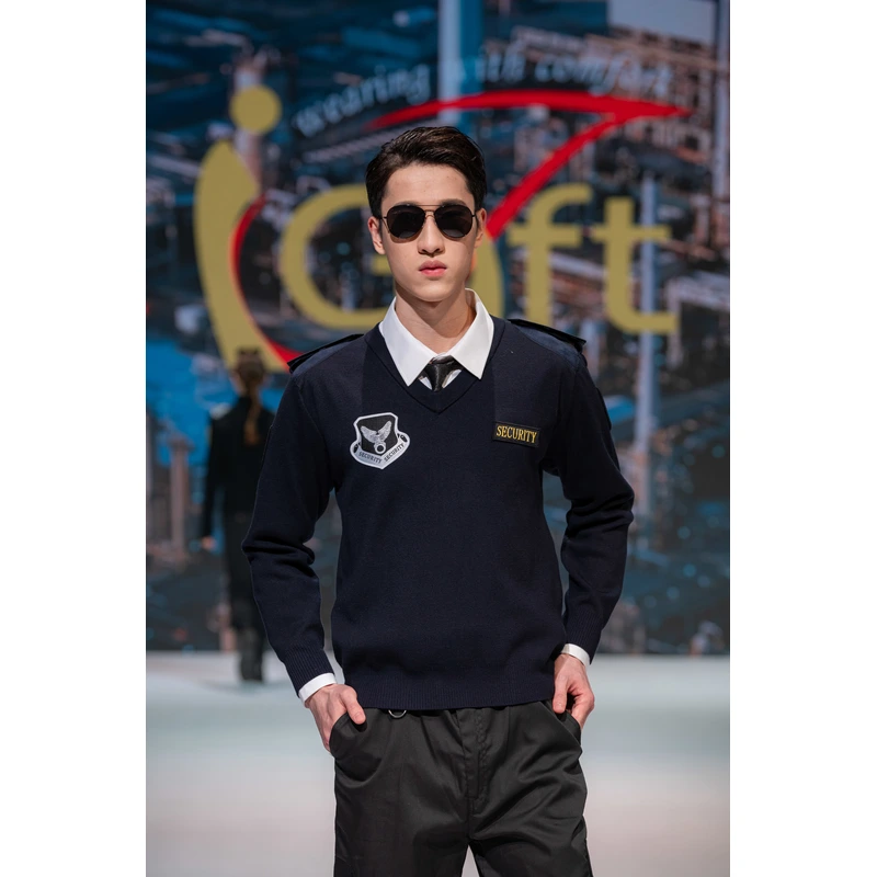 BD-MO-019 Custom-made fashion men's security uniforms, models catwalk