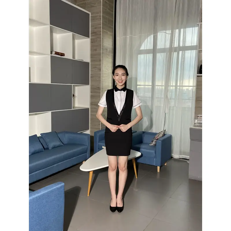 BD-MO-099 Custom-made breathable mesh suit fabric front desk uniform