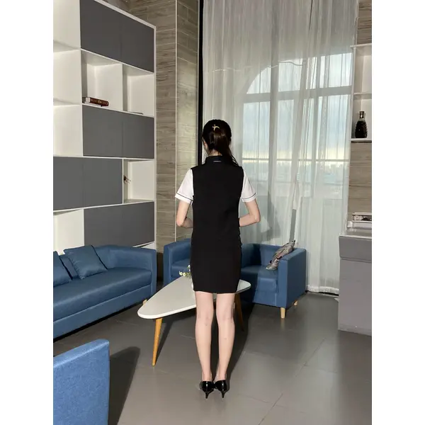 BD-MO-099 Custom-made breathable mesh suit fabric front desk uniform