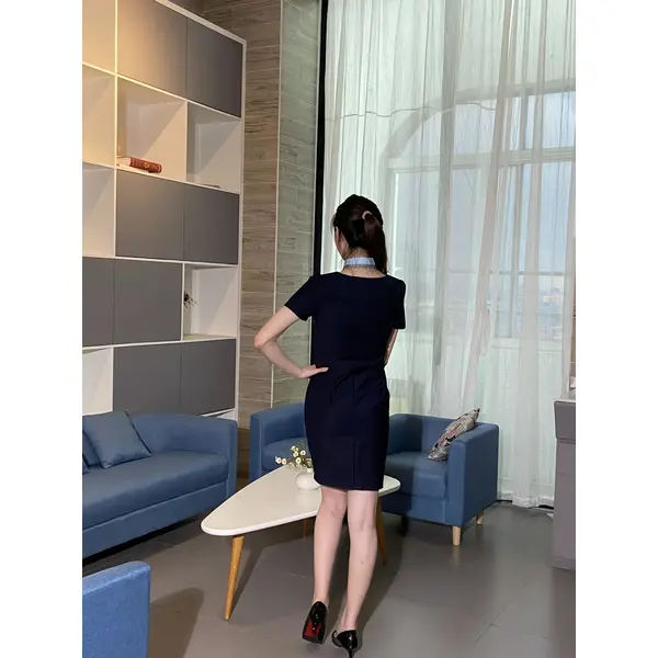 BD-MO-102 Customized reception uniforms, model display, design ribbons, one-piece dresses, reception uniforms specialty store