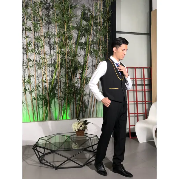 BD-MO-107 Order online reception uniforms, model display, design uniforms, soft and anti-wrinkle, reception uniform suppliers