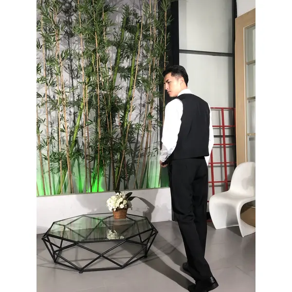 BD-MO-107 Order online reception uniforms, model display, design uniforms, soft and anti-wrinkle, reception uniform suppliers