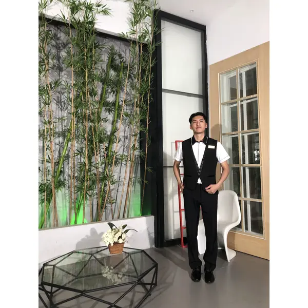 BD-MO-108 Model display Design short-sleeved uniform suit Front desk uniform supplier