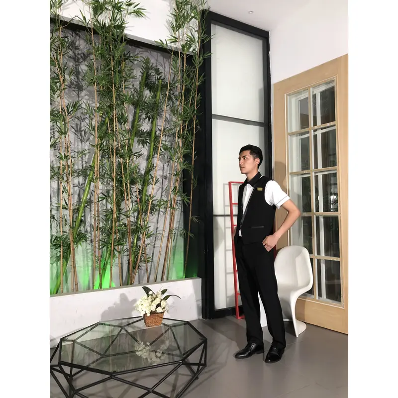 BD-MO-108 Model display Design short-sleeved uniform suit Front desk uniform supplier