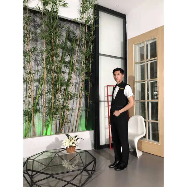 BD-MO-108 Model display Design short-sleeved uniform suit Front desk uniform supplier