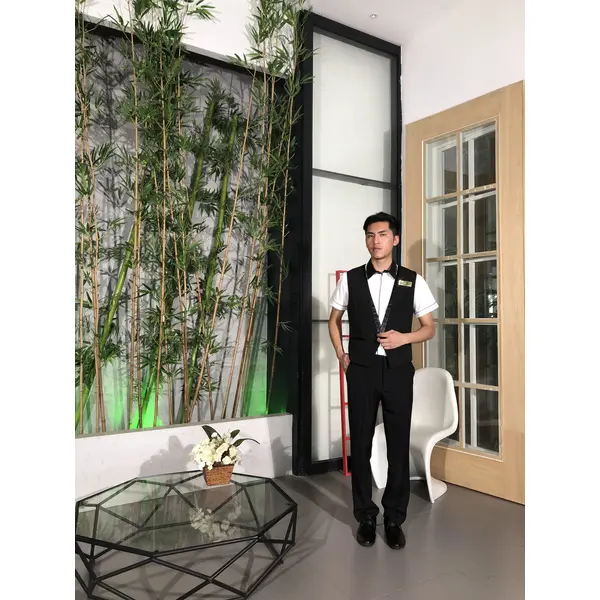 BD-MO-108 Model display Design short-sleeved uniform suit Front desk uniform supplier