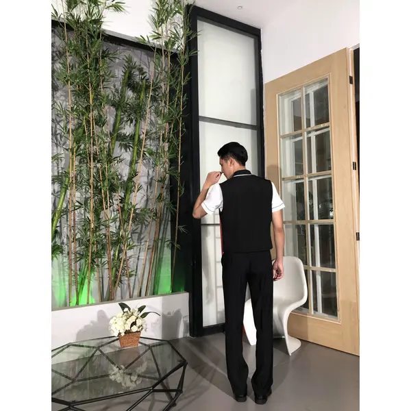 BD-MO-108 Model display Design short-sleeved uniform suit Front desk uniform supplier