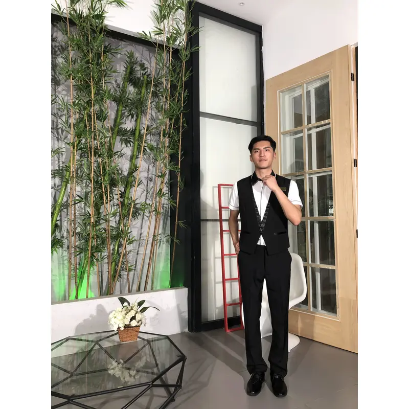 BD-MO-108 Model display Design short-sleeved uniform suit Front desk uniform supplier