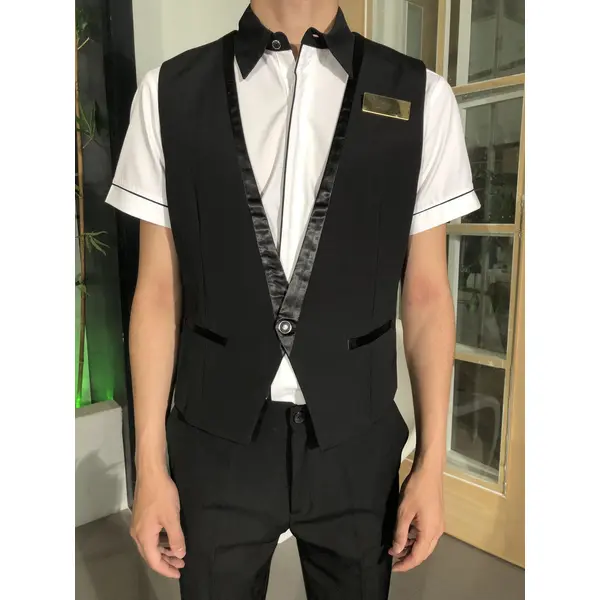 BD-MO-108 Model display Design short-sleeved uniform suit Front desk uniform supplier