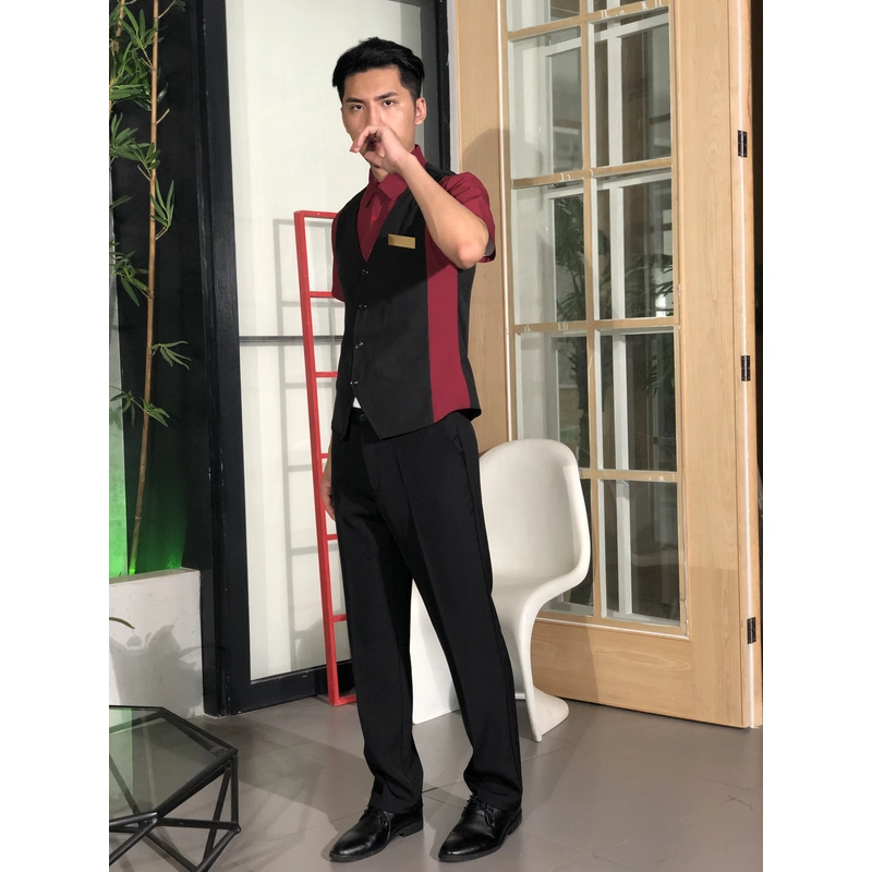 BD-MO-109  Model display Design contrasting uniforms Front desk uniform supplier