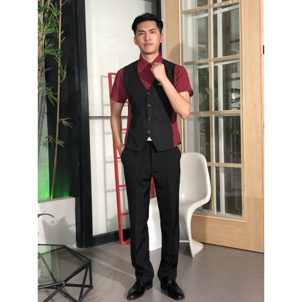 BD-MO-109  Model display Design contrasting uniforms Front desk uniform supplier