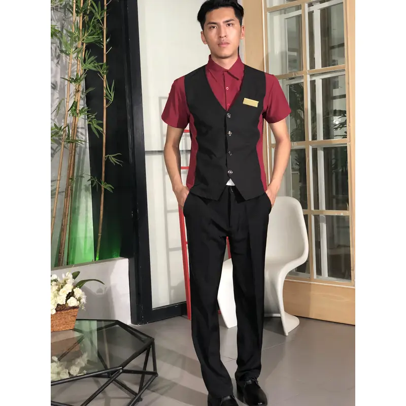 BD-MO-109  Model display Design contrasting uniforms Front desk uniform supplier