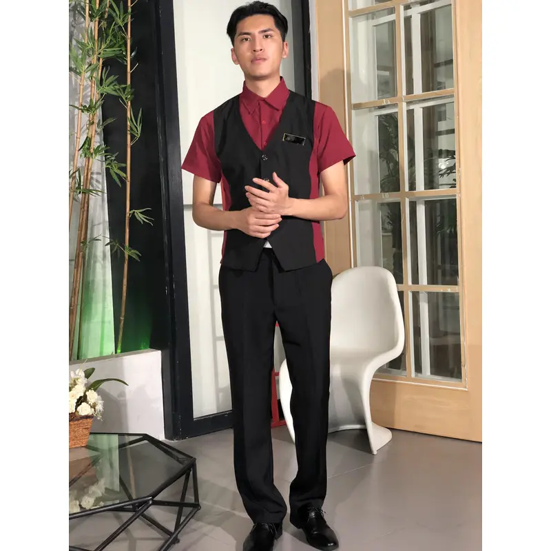 BD-MO-109  Model display Design contrasting uniforms Front desk uniform supplier