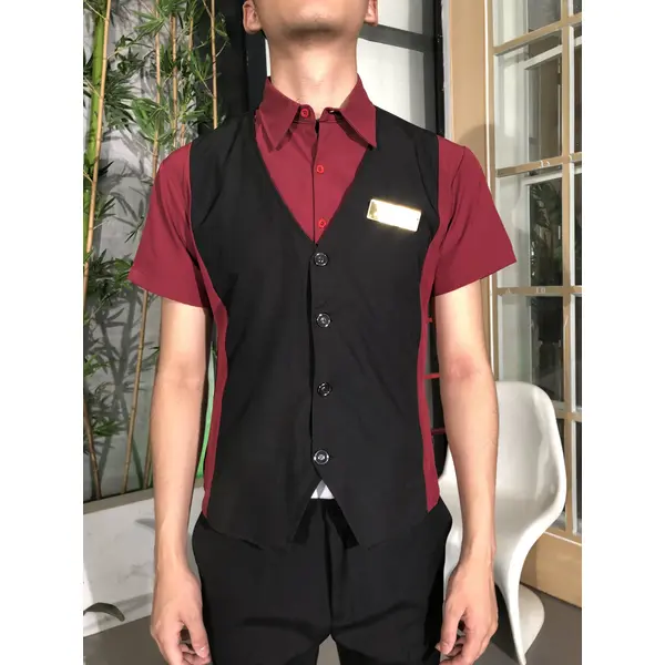 BD-MO-109  Model display Design contrasting uniforms Front desk uniform supplier