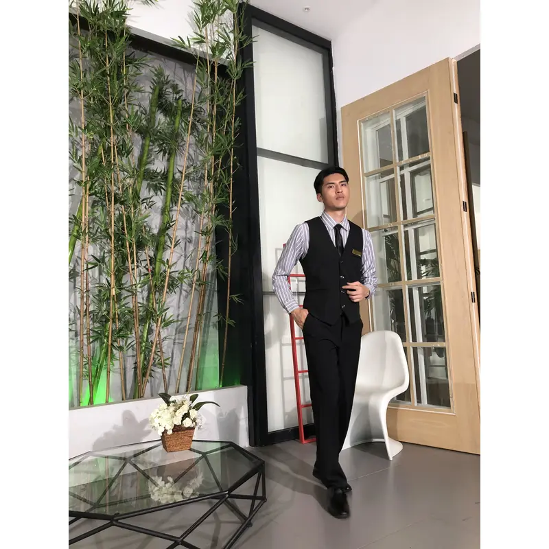 BD-MO-110  Model display Design comfortable anti-wrinkle uniforms Front desk uniform manufacturer