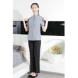 BD-MO-034 Order grey short-sleeved housekeeping uniform