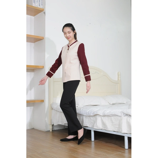 BD-MO-042  Order Chinese style V-neck, design concealed placket, one-word pocket