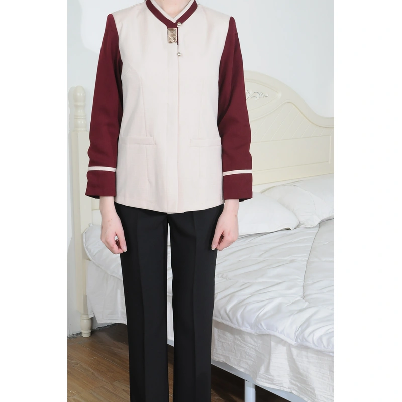 BD-MO-042  Order Chinese style V-neck, design concealed placket, one-word pocket