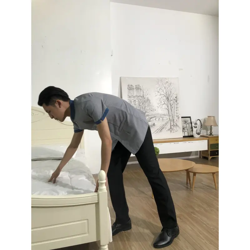 BD-MO-145  Design long sleeve stand collar with two buttons, lining design, pocket design, cuff design